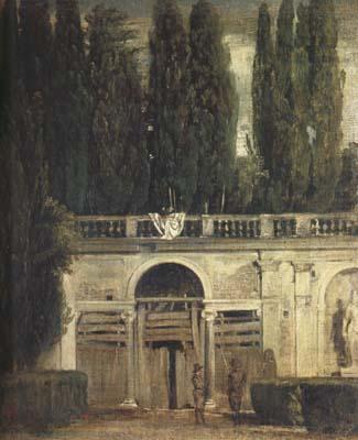 Villa Medici in Rome (Facade of the Grotto-Logia) (df01), Diego Velazquez